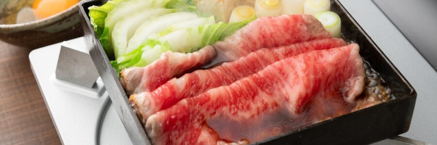 フライパンですき焼き